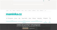 Desktop Screenshot of maminka.cz